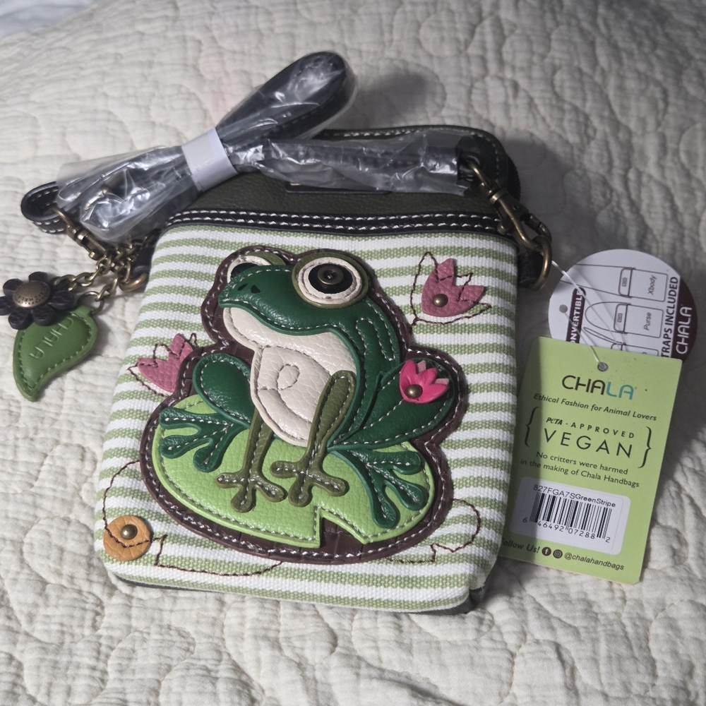 Chala New With Tags Frog Crossbody Vegan Bag